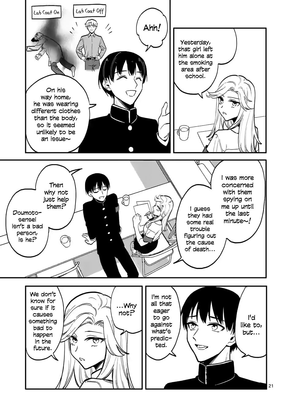 Liar Satsuki Can See Death Chapter 44 page 21 - Chapter 44: Clash (5)