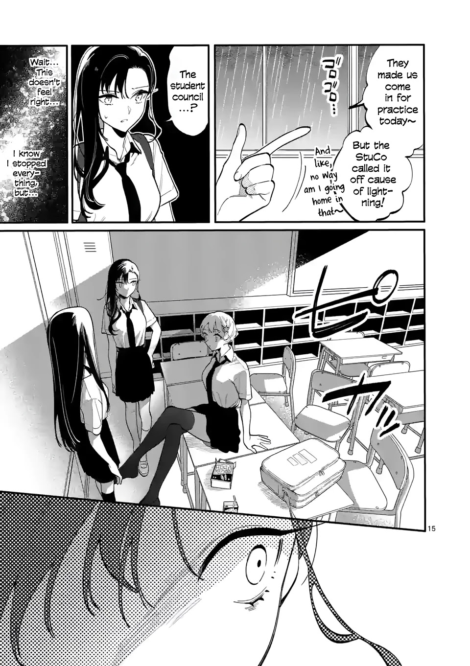 Liar Satsuki Can See Death Chapter 50 page 15 - Chapter 50: Storm