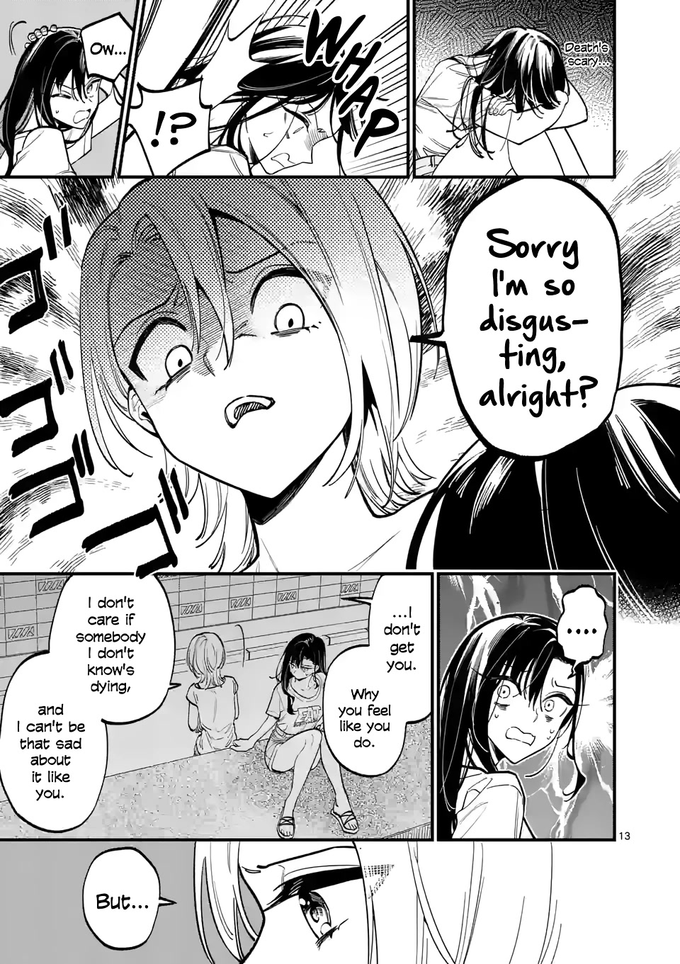 Liar Satsuki Can See Death Chapter 56 page 13 - Chapter 56: Alarmism