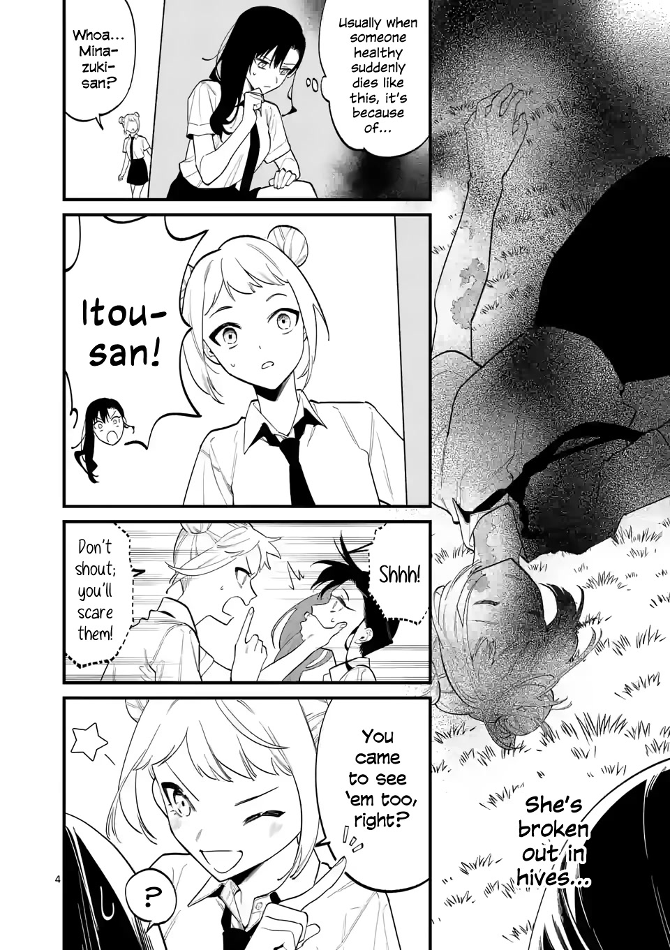 Liar Satsuki Can See Death Chapter 60 page 4 - Chapter 60: Tearaway