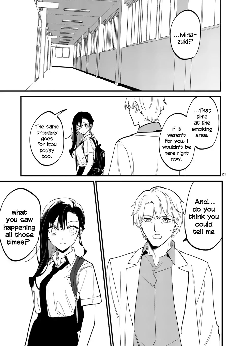 Liar Satsuki Can See Death Chapter 61 page 21 - Chapter 61: Leap