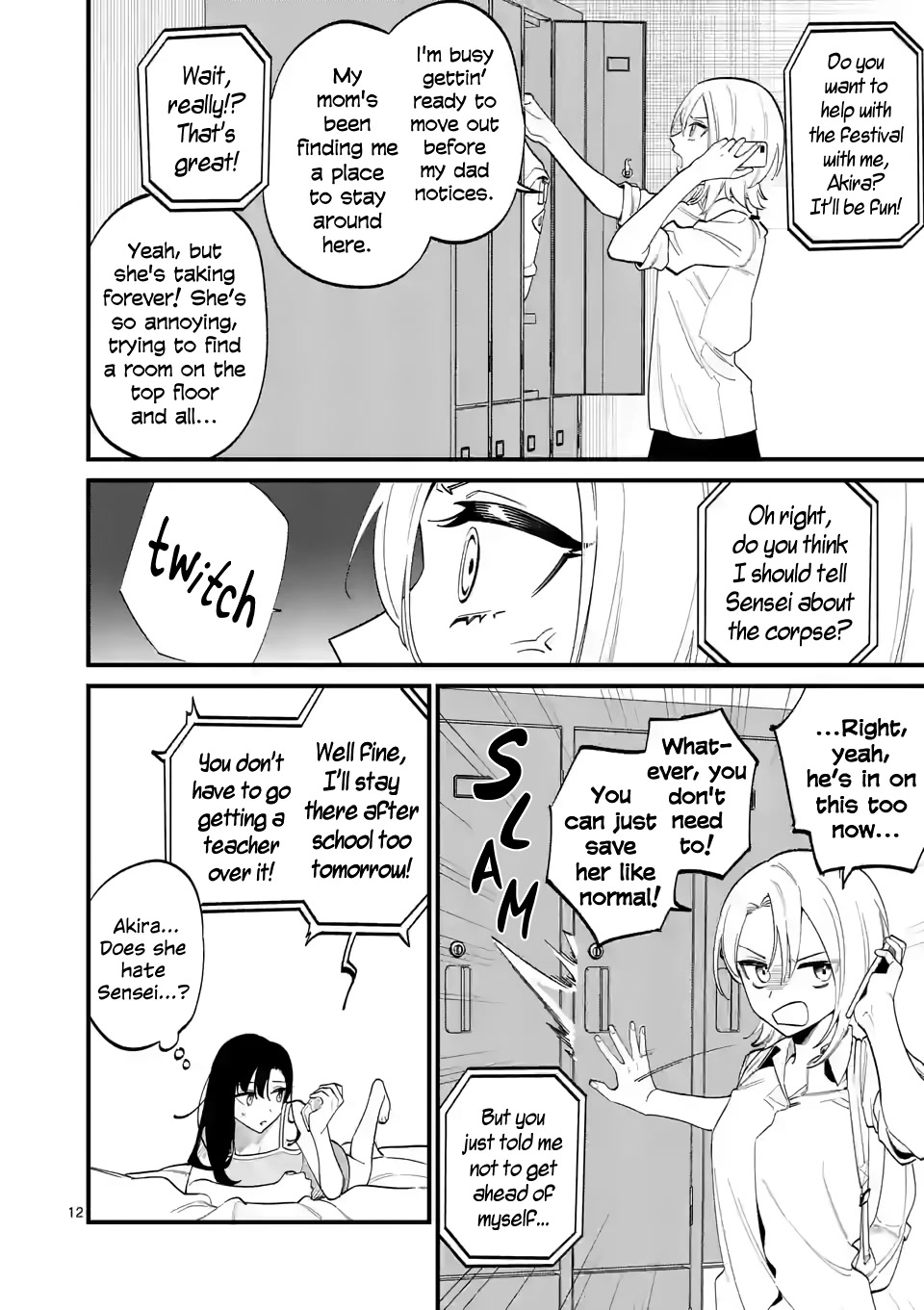 Liar Satsuki Can See Death Chapter 62 page 12 - Chapter 62: Lacking (1)
