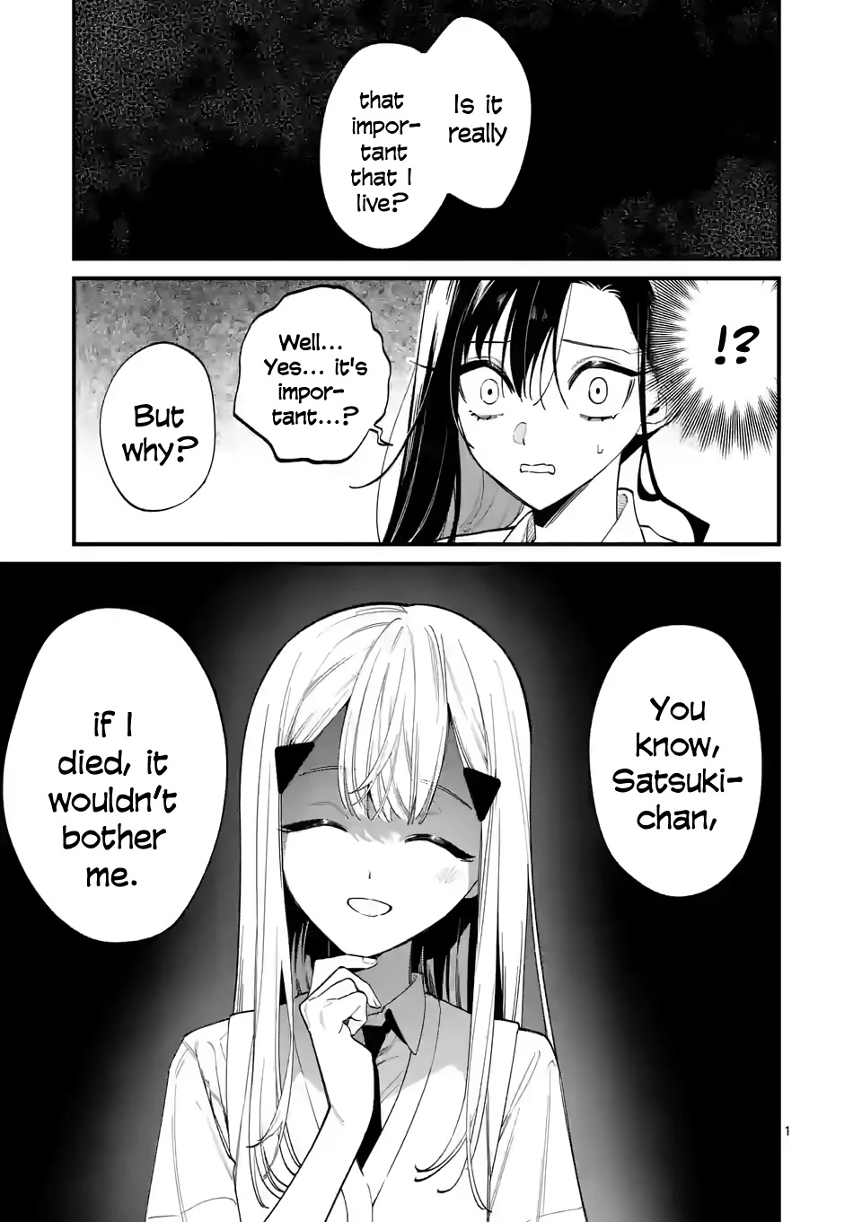Liar Satsuki Can See Death Chapter 63 page 1 - Chapter 63: Lacking (2)