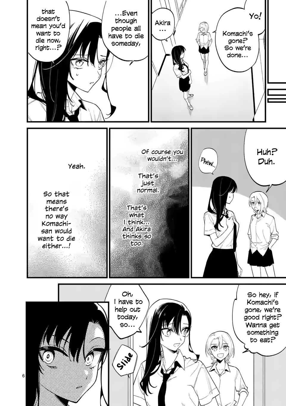Liar Satsuki Can See Death Chapter 63 page 6 - Chapter 63: Lacking (2)
