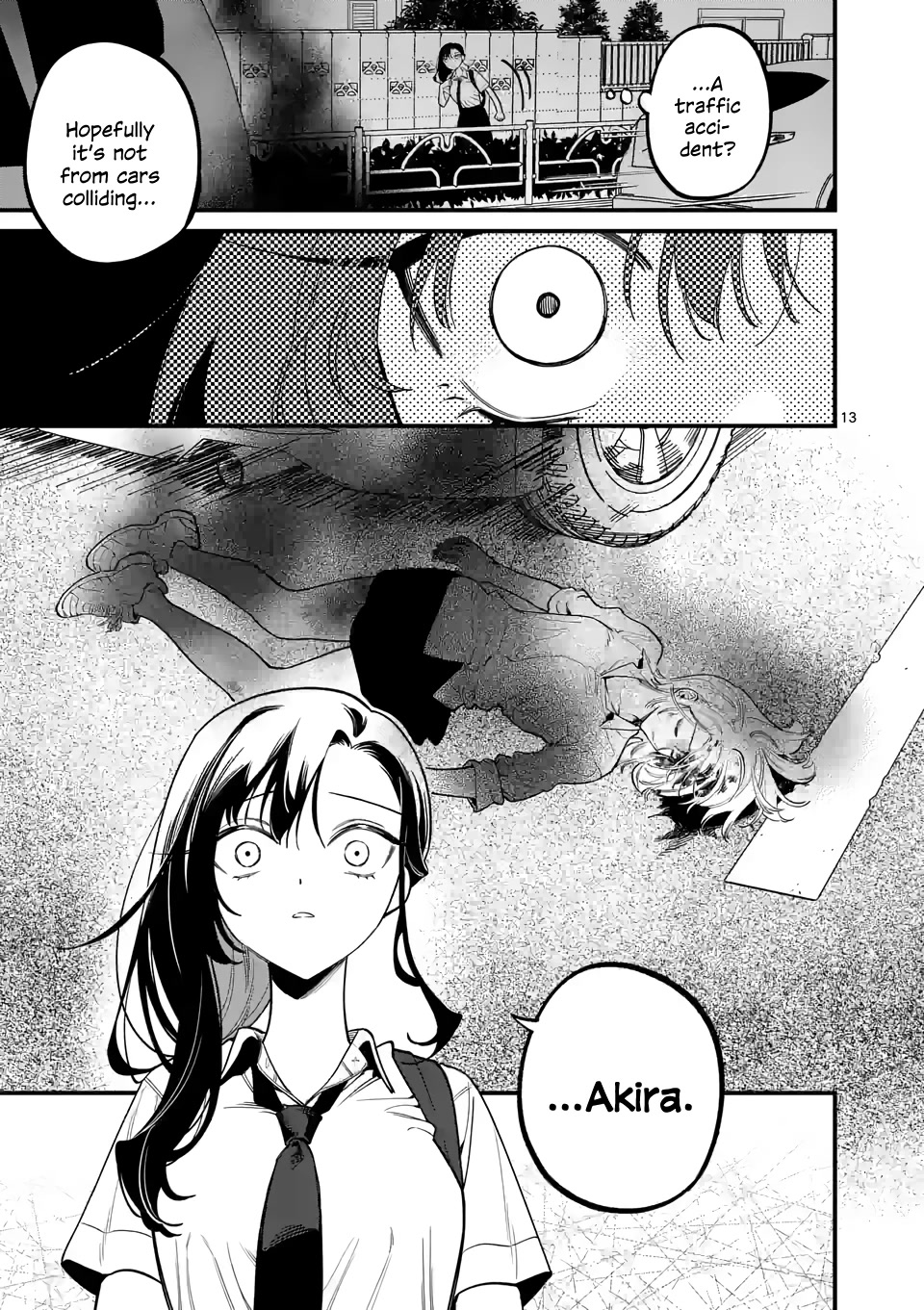 Liar Satsuki Can See Death Chapter 65 page 13 - Chapter 65: Attachment