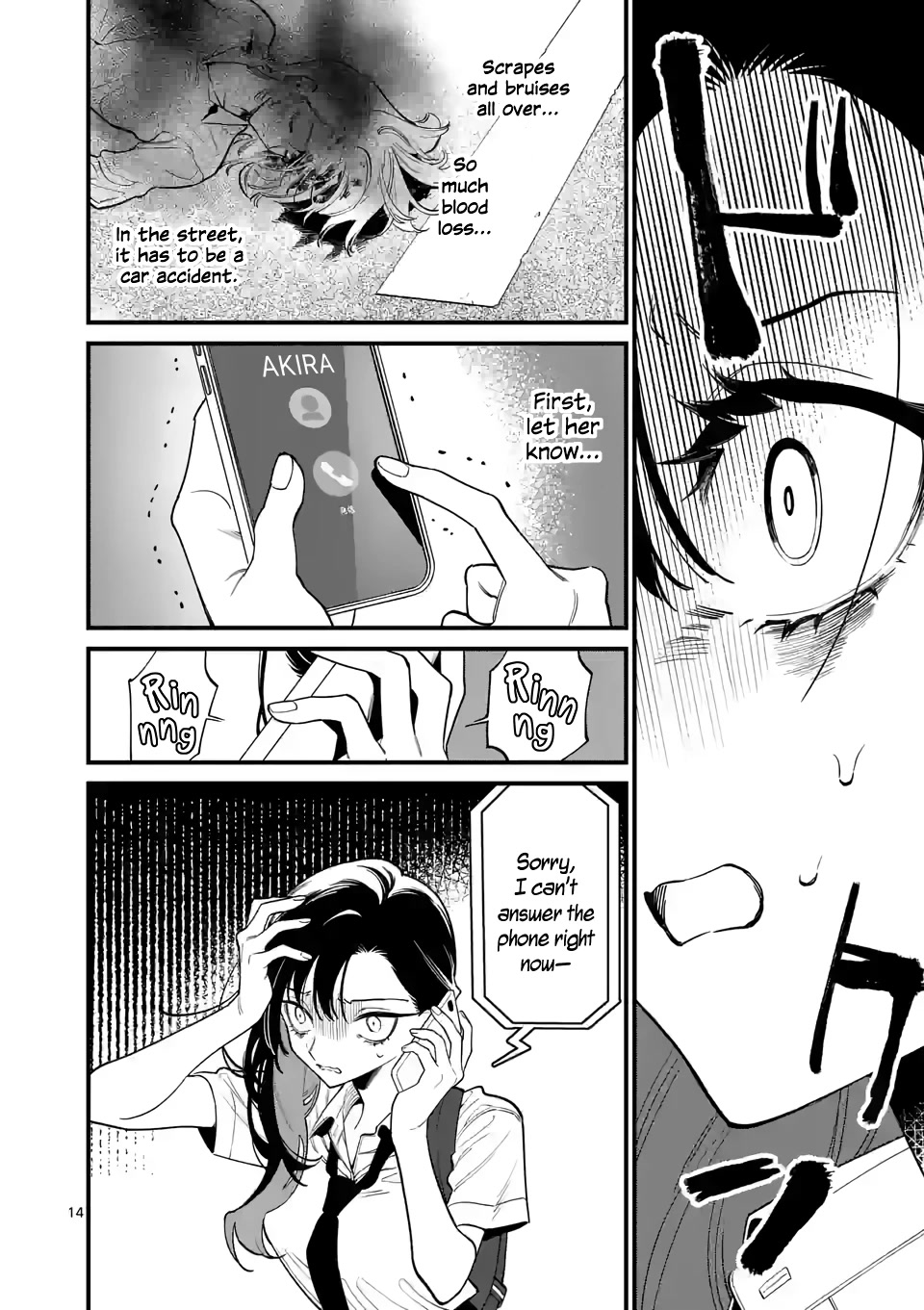 Liar Satsuki Can See Death Chapter 65 page 14 - Chapter 65: Attachment