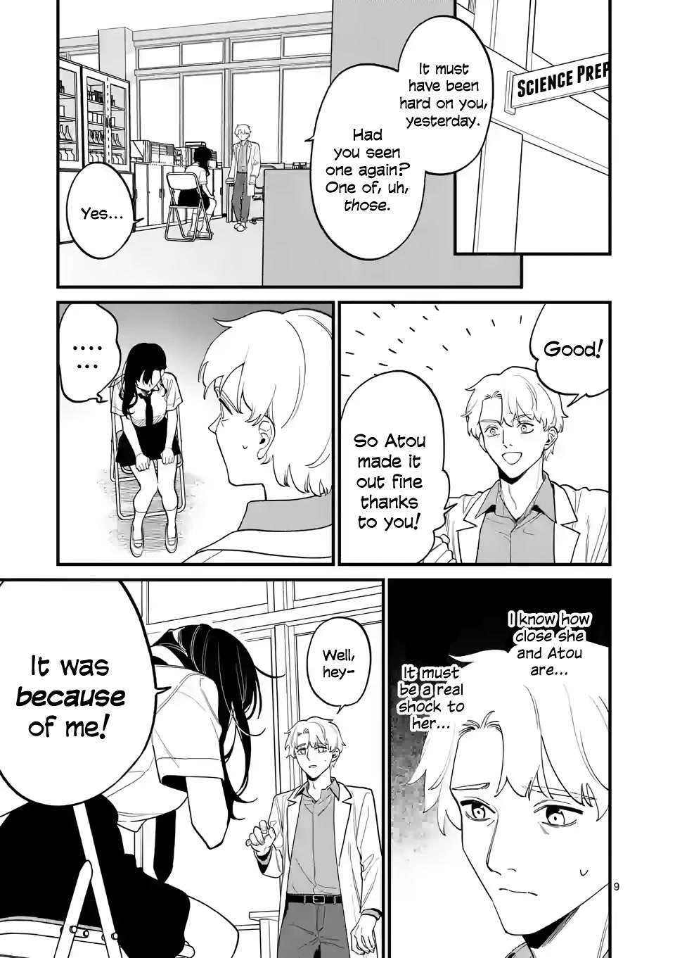 Liar Satsuki Can See Death Chapter 66 page 9 - Chapter 66: Dead & Alive