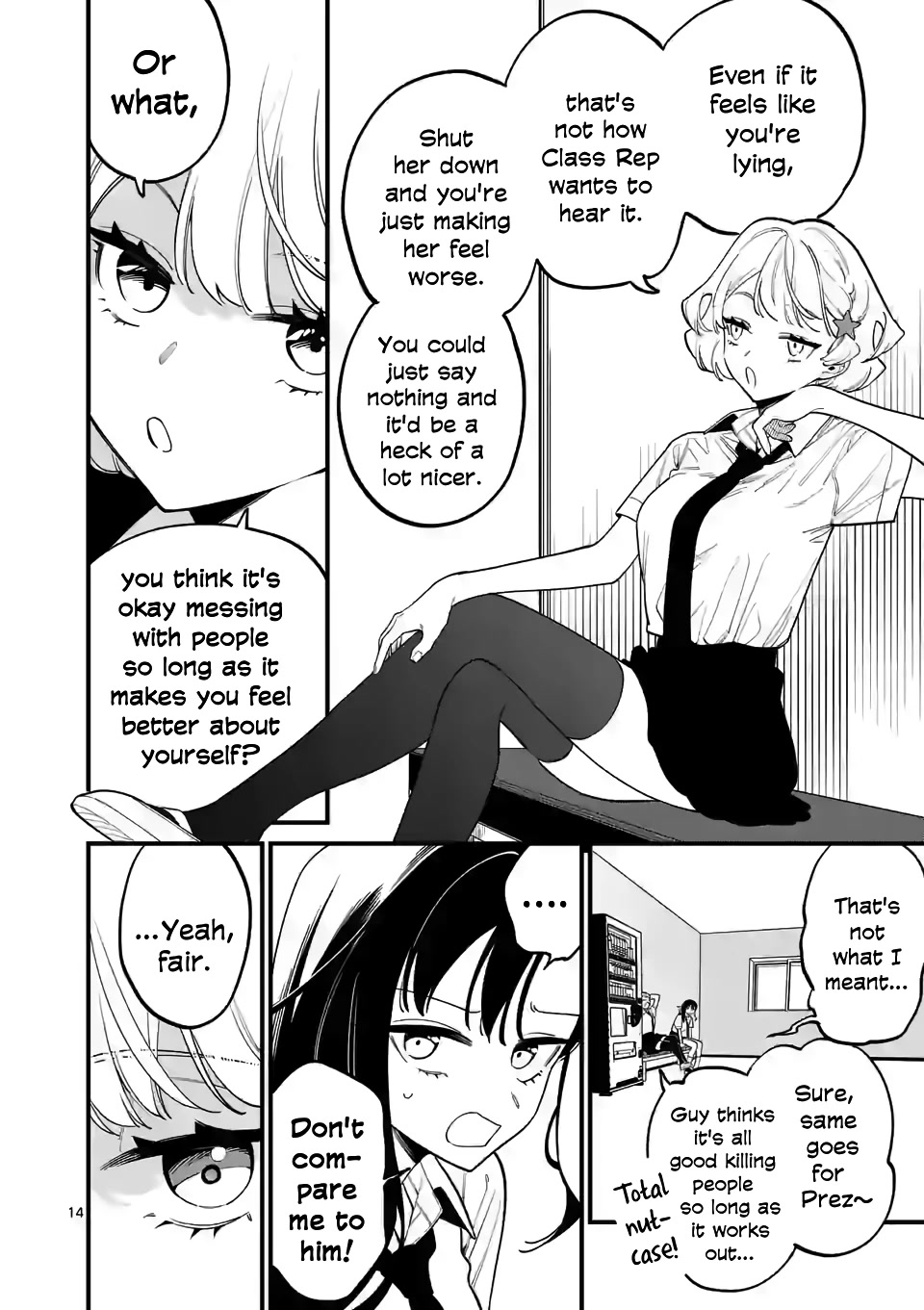 Liar Satsuki Can See Death Chapter 67 page 14 - Chapter 67: Well-Being