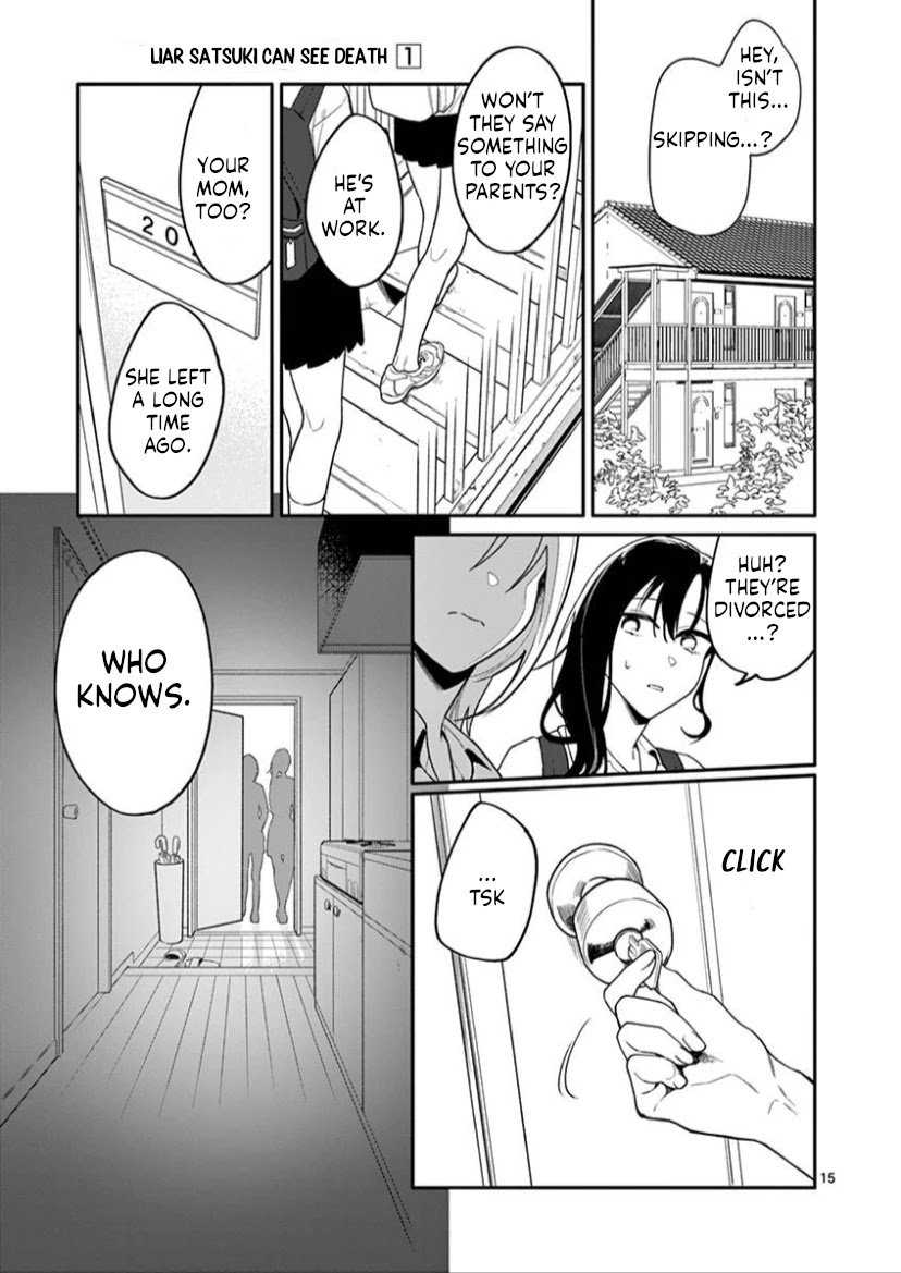 Liar Satsuki Can See Death Chapter 7 page 15 - Chapter 7: Misunderstanding (1)