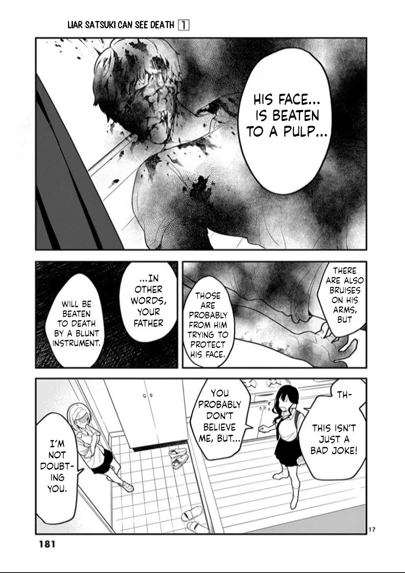 Liar Satsuki Can See Death Chapter 7 page 17 - Chapter 7: Misunderstanding (1)
