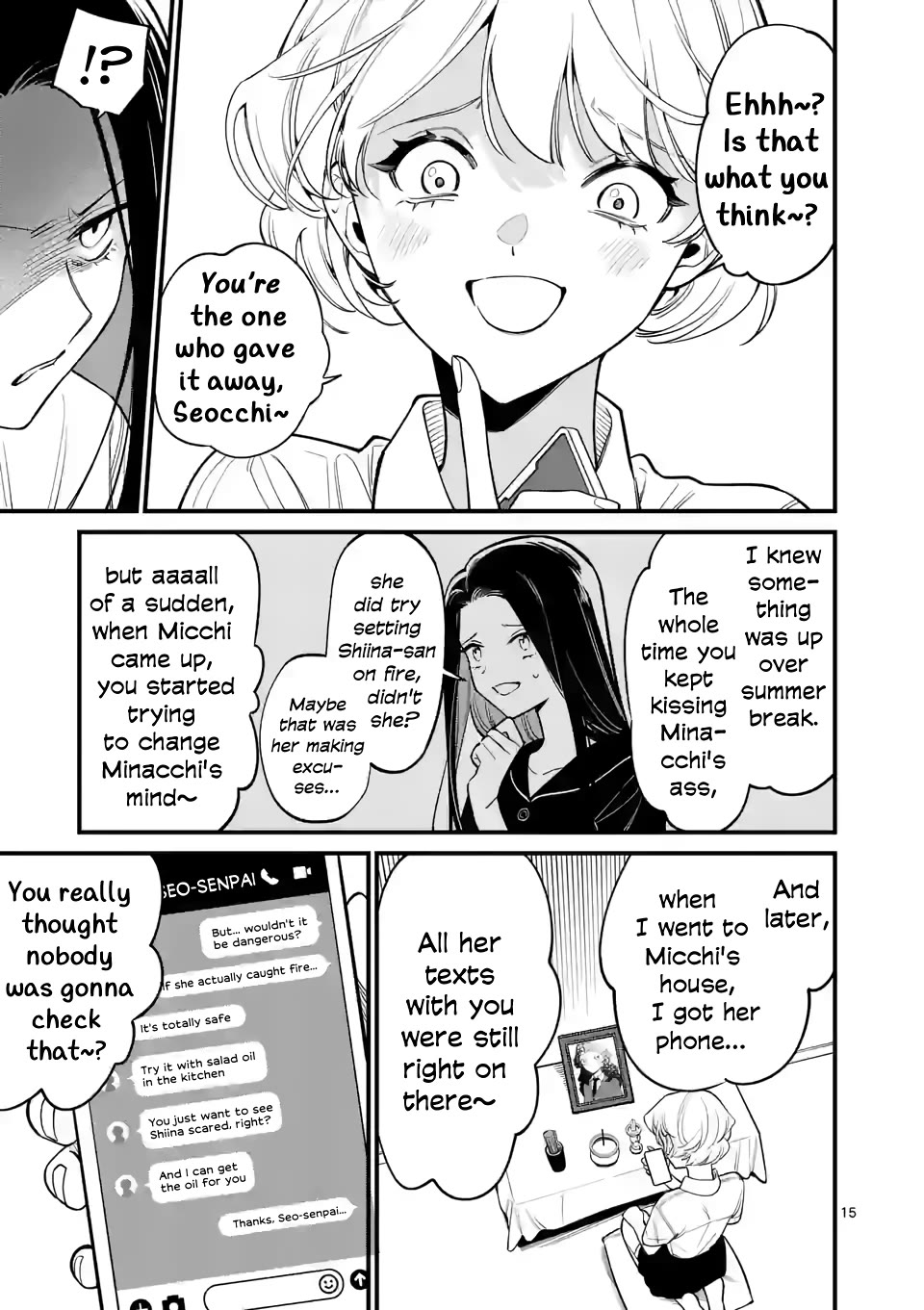 Liar Satsuki Can See Death Chapter 77 page 15 - Chapter 77: Landing