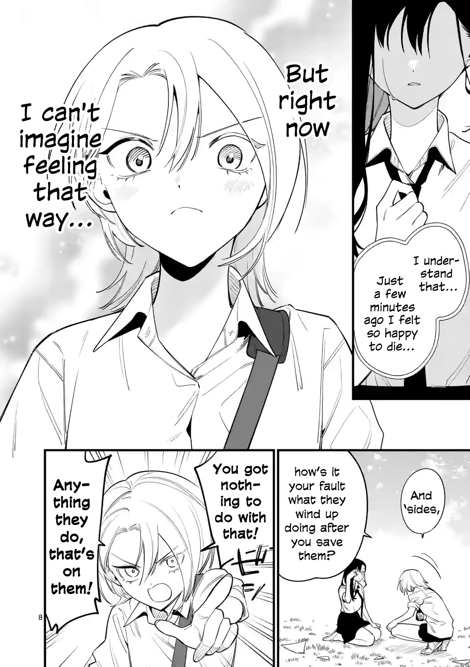 Liar Satsuki Can See Death Chapter 77 page 8 - Chapter 77: Landing