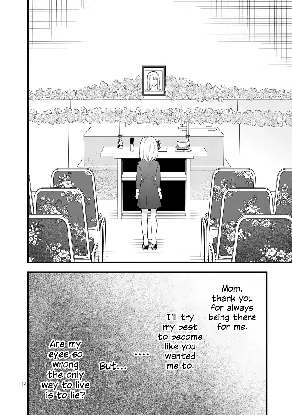 Liar Satsuki Can See Death Chapter 80 page 14 - Chapter 80: Lying