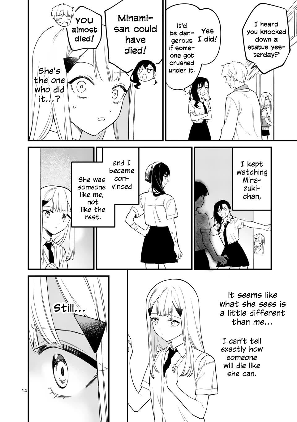 Liar Satsuki Can See Death Chapter 81 page 14 - Chapter 81: Resignation