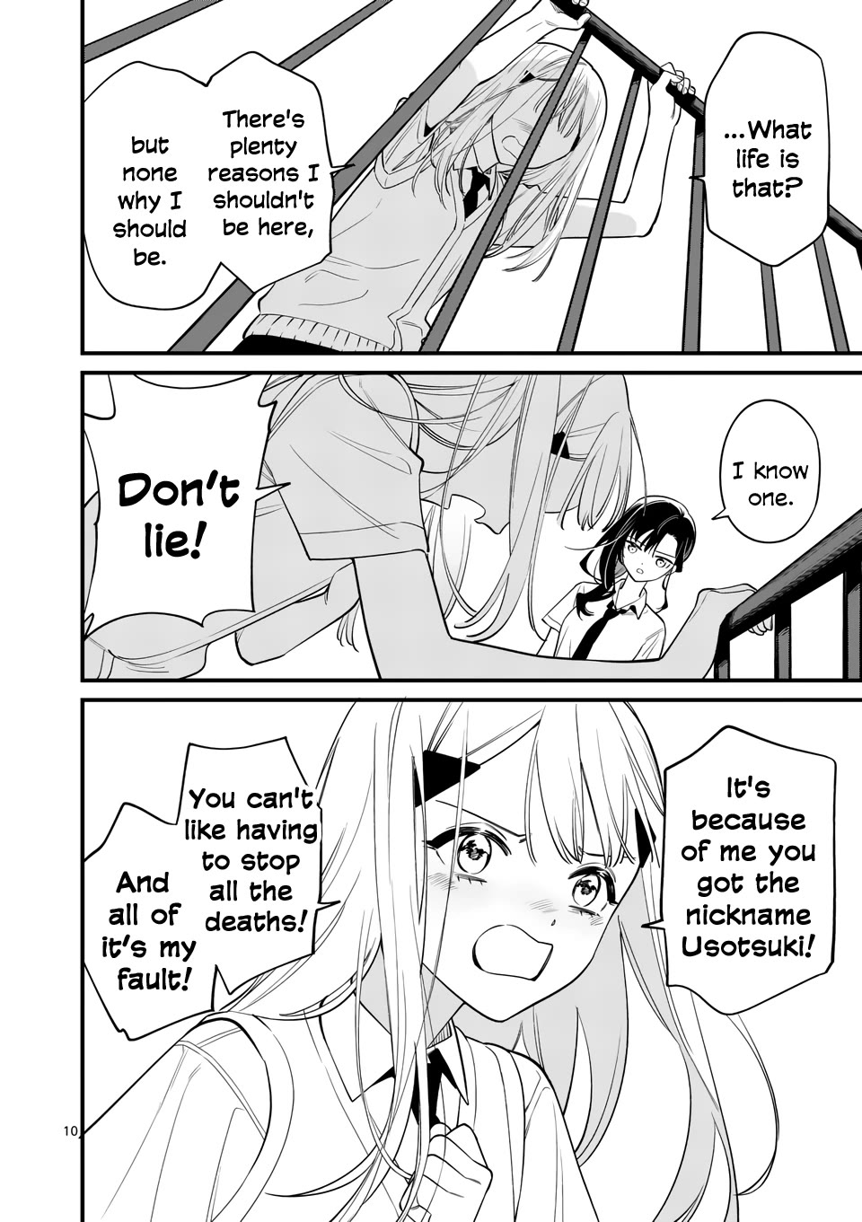 Liar Satsuki Can See Death Chapter 82 page 10 - Chapter 82: Indomitable