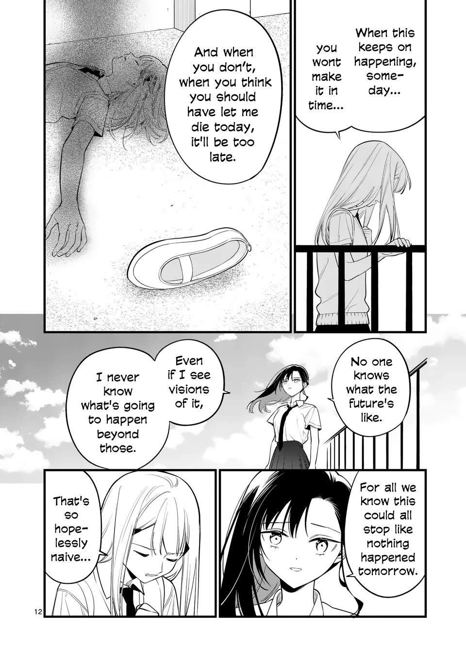 Liar Satsuki Can See Death Chapter 82 page 12 - Chapter 82: Indomitable
