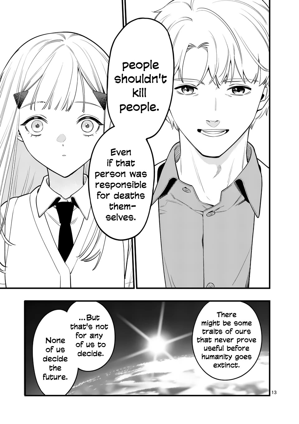 Liar Satsuki Can See Death Chapter 83 page 12 - Chapter 83: Future [END]
