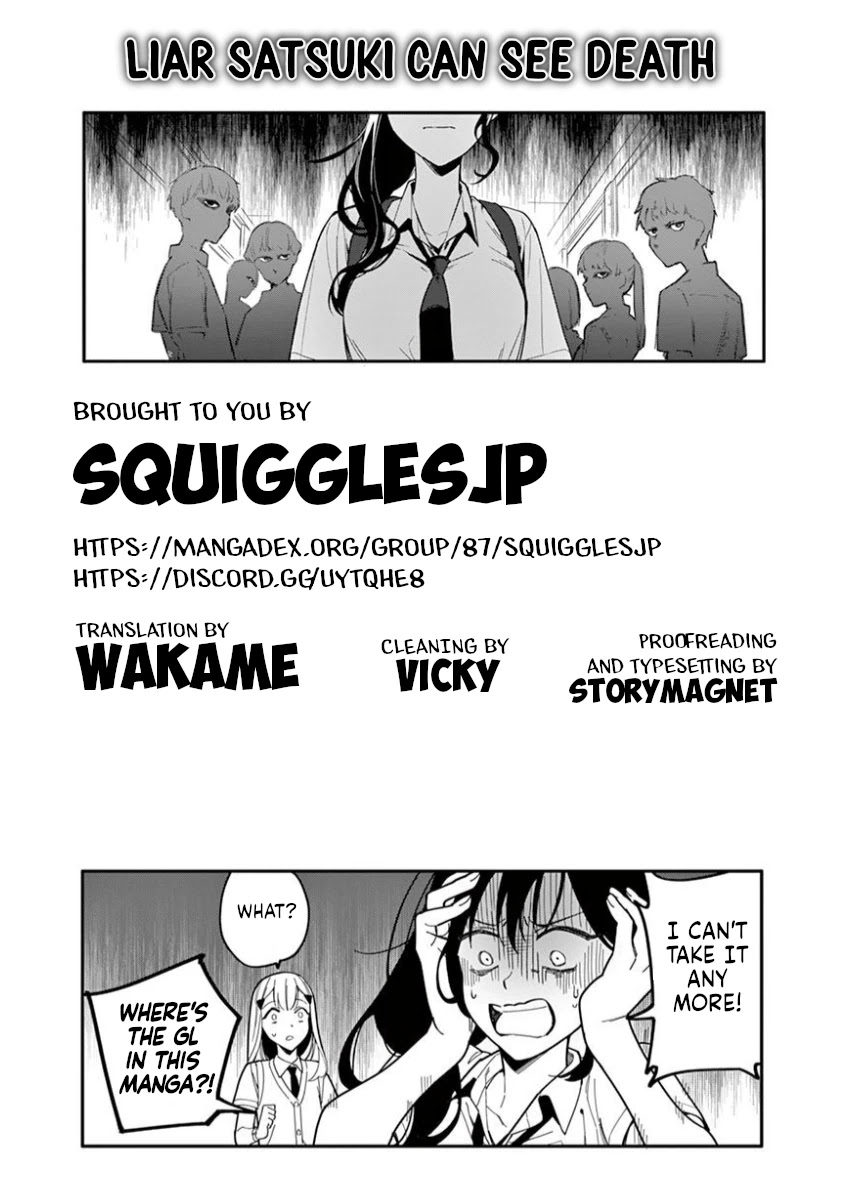 Liar Satsuki Can See Death Chapter 9 page 22 - Chapter 9: Fragments (1)