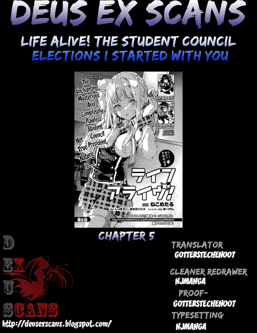 Life Alive! The Student Council Elections I Started with You Chapter 5 page 37 - Chapter 5 : Her True Nature is...
