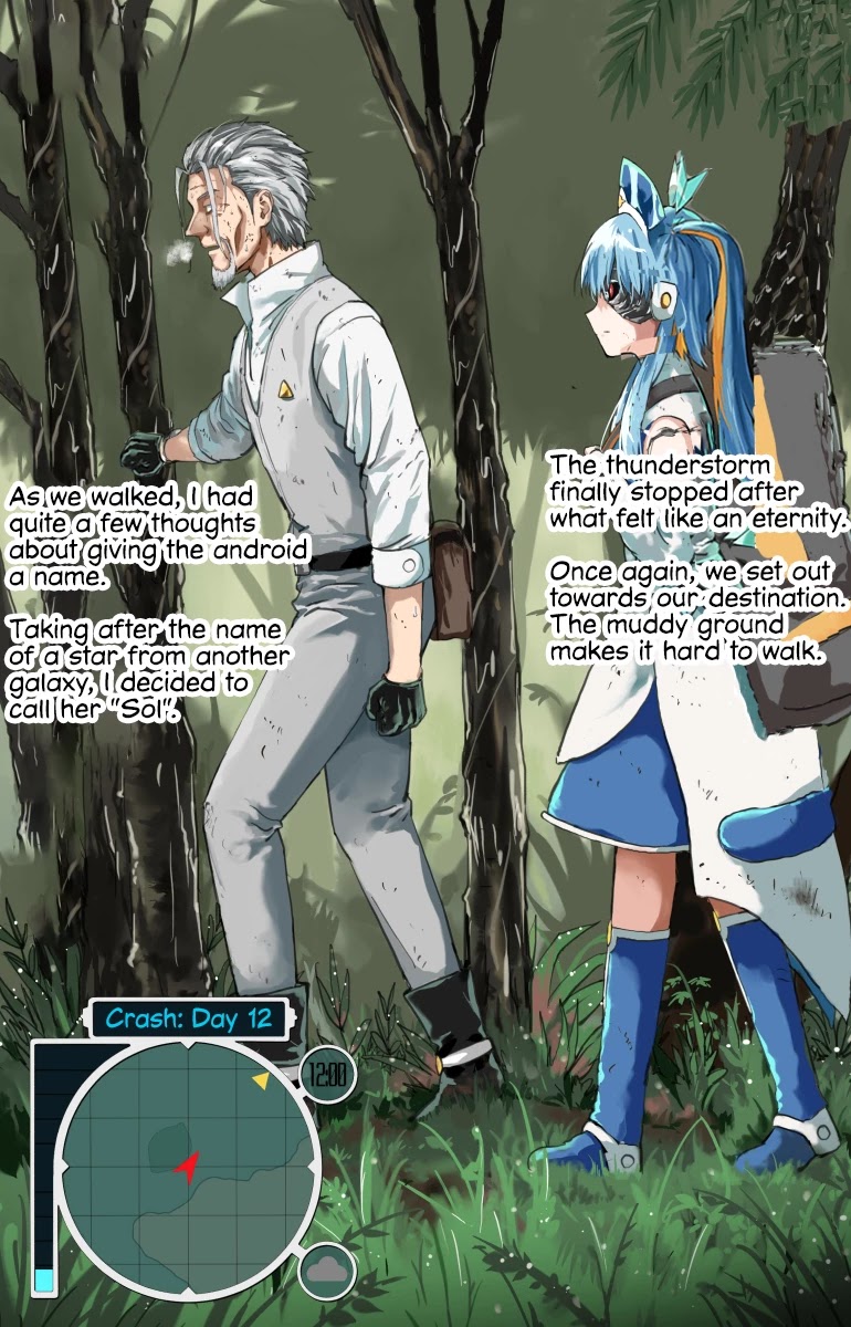Life on an Uninhabited Planet with an Android Chapter 12 page 1 - Chapter 12: Crash - Day 12