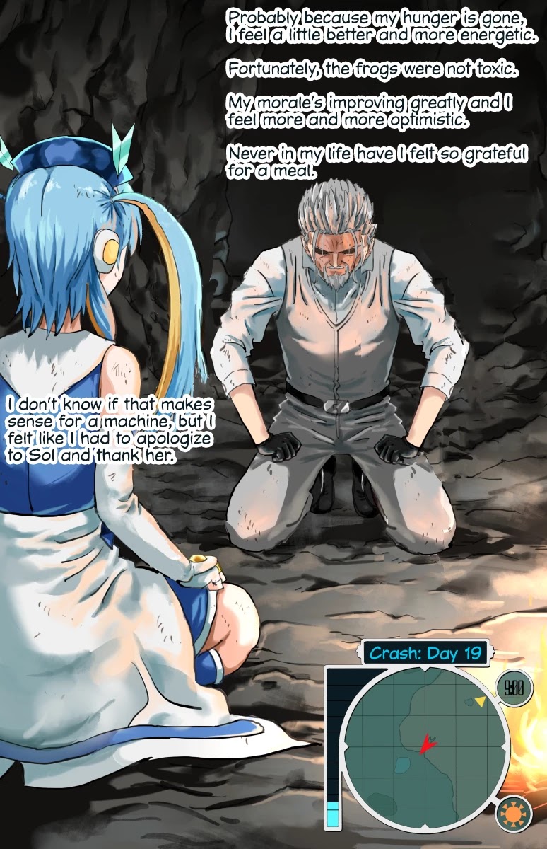 Life on an Uninhabited Planet with an Android Chapter 19 page 1 - Chapter 19: Crash - Day 19