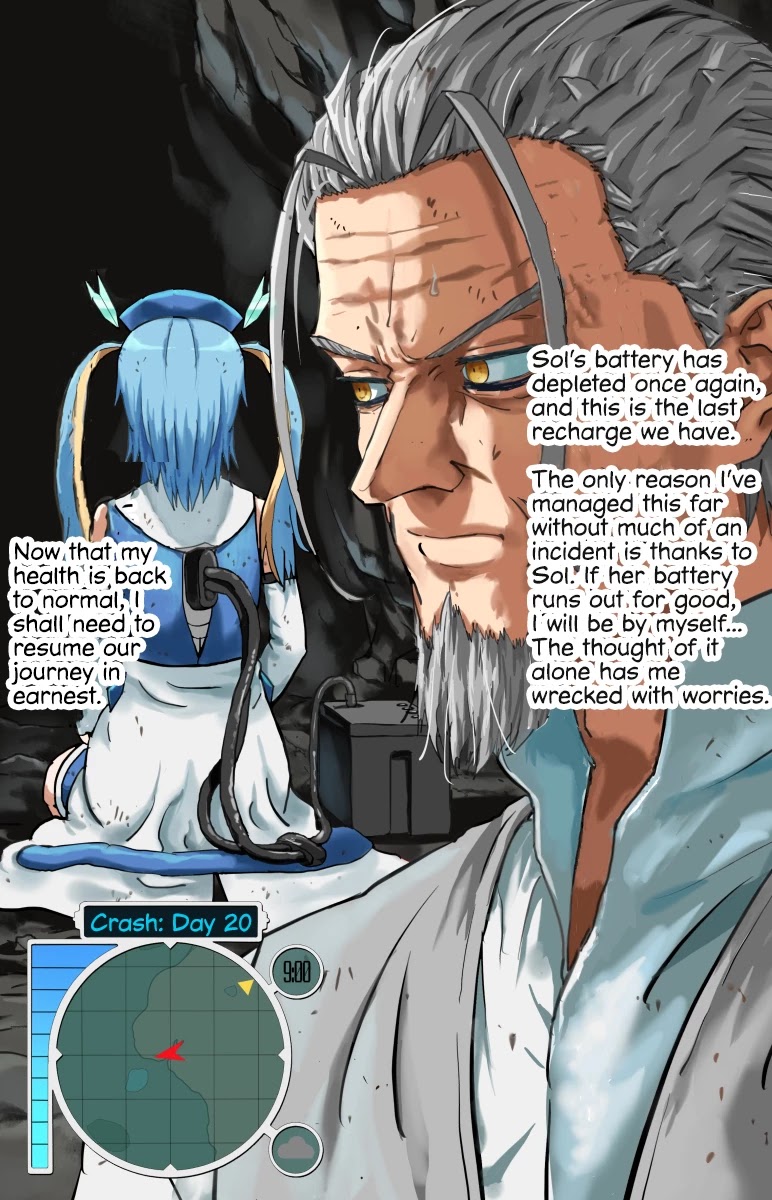 Life on an Uninhabited Planet with an Android Chapter 20 page 1 - Chapter 20: Crash - Day 20