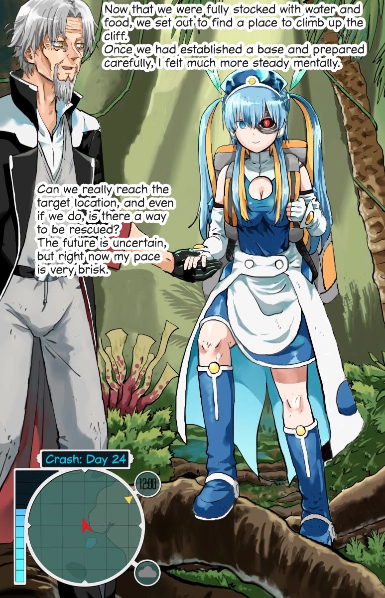 Life on an Uninhabited Planet with an Android Chapter 24 page 1 - Chapter 24: Crash - Day 24