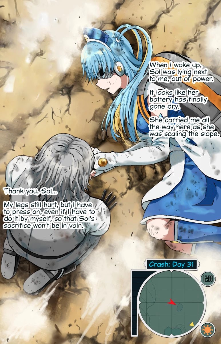 Life on an Uninhabited Planet with an Android Chapter 31 page 1 - Chapter 31: Crash - Day 31