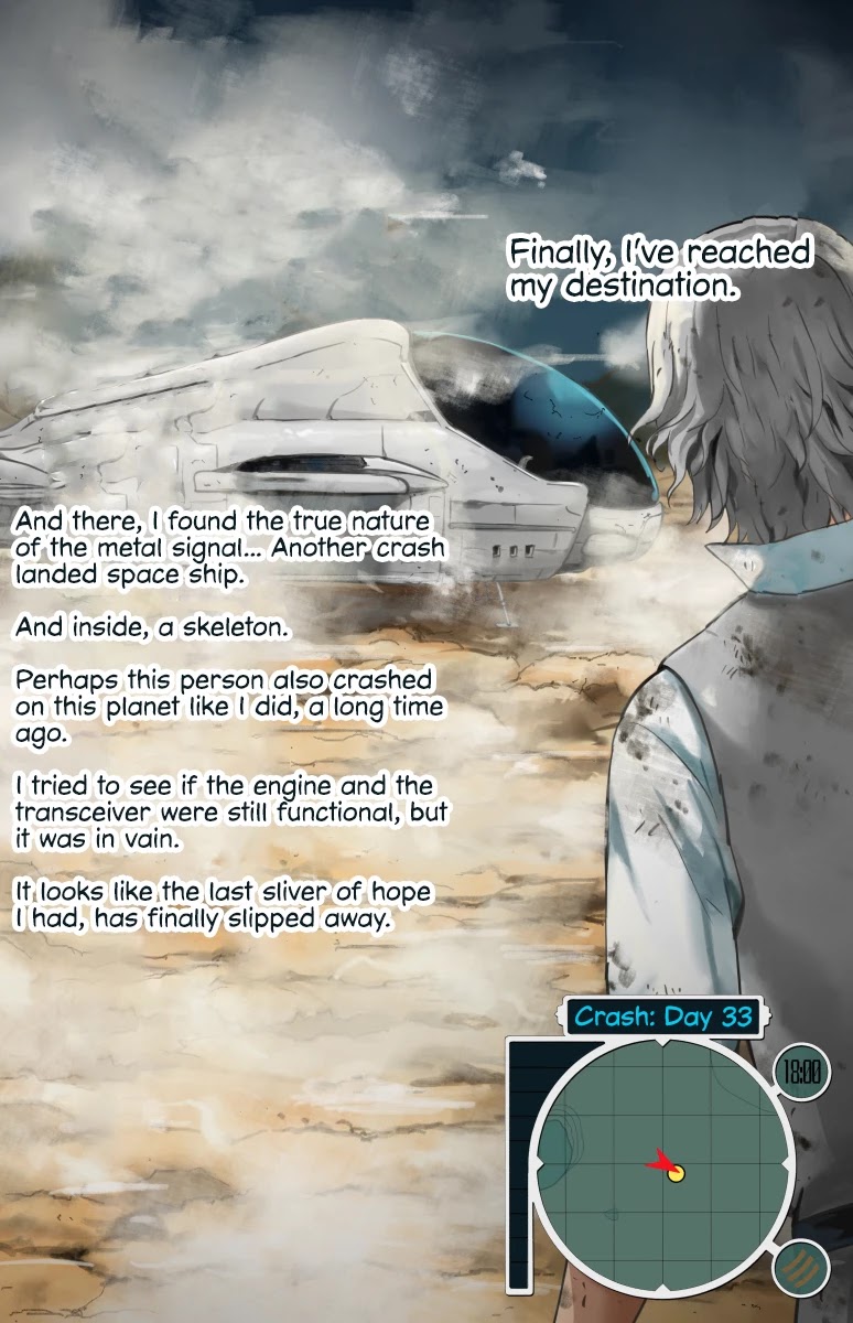 Life on an Uninhabited Planet with an Android Chapter 33 page 1 - Chapter 33: Crash - Day 33