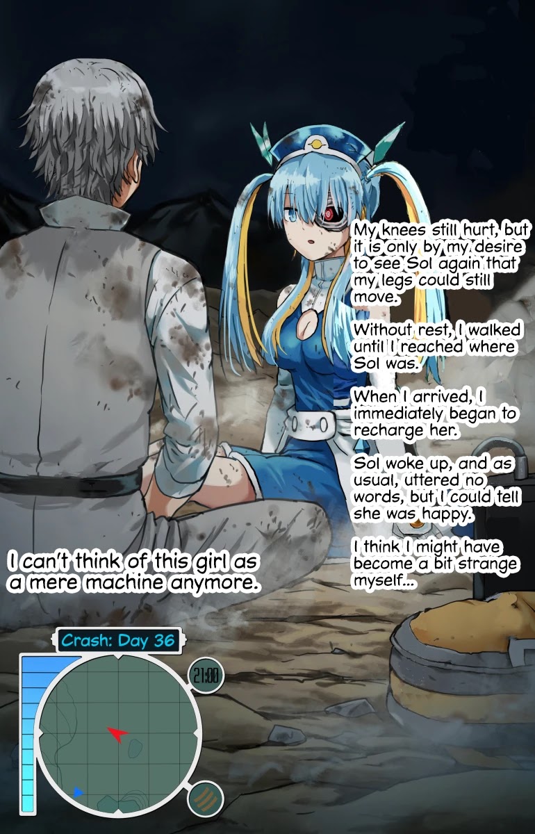 Life on an Uninhabited Planet with an Android Chapter 36 page 1 - Chapter 36: Crash - Day 36