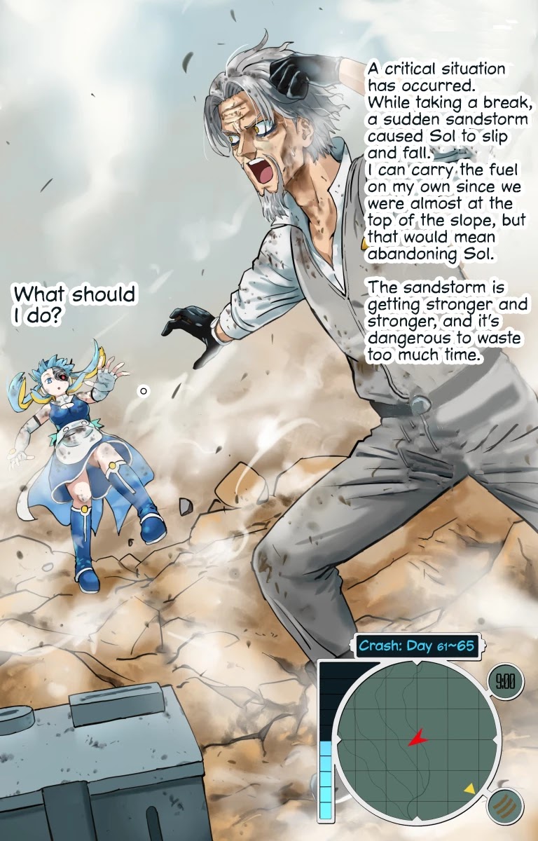 Life on an Uninhabited Planet with an Android Chapter 45 page 1 - Chapter 45: Crash: Day 61~65