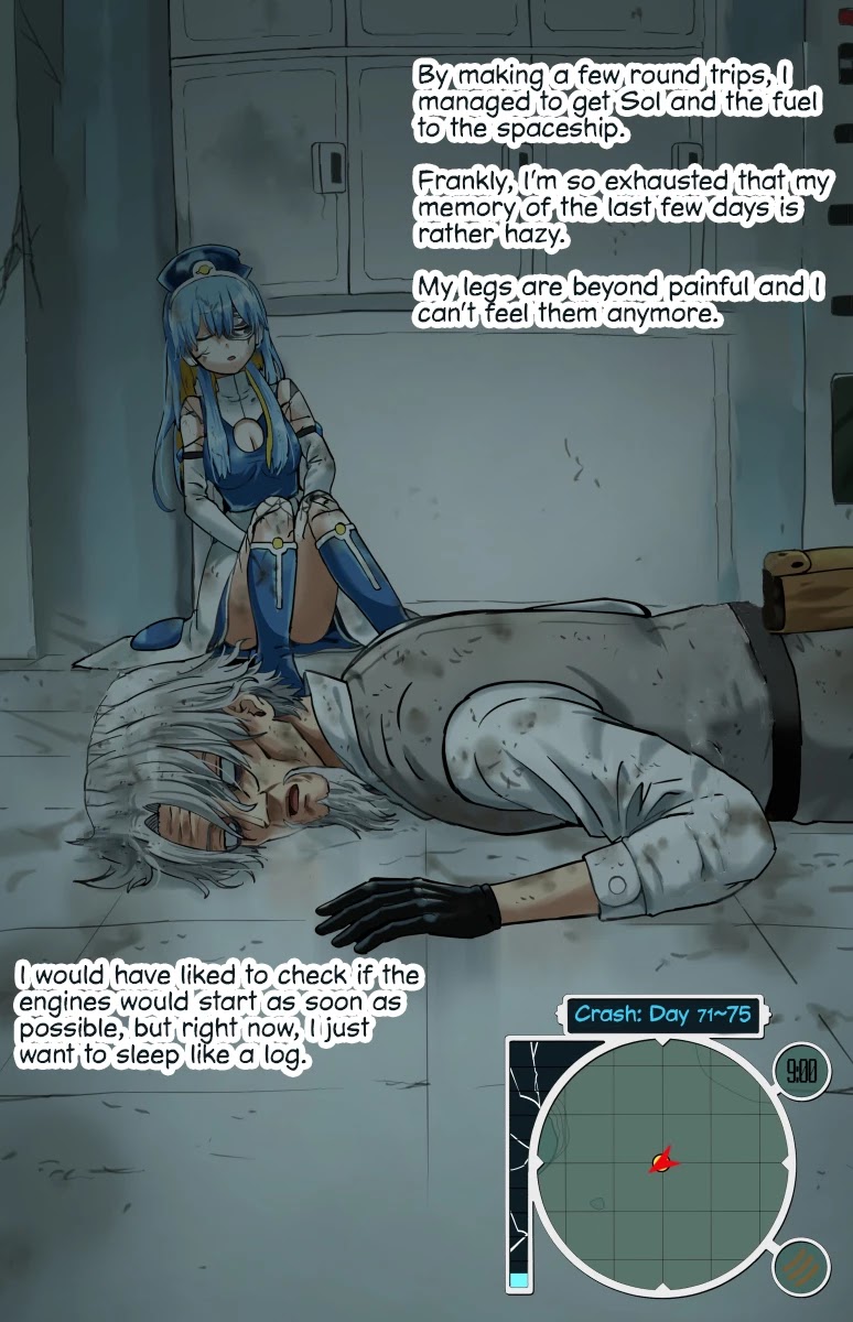 Life on an Uninhabited Planet with an Android Chapter 47 page 1 - Chapter 47: Crash - Day 71~75