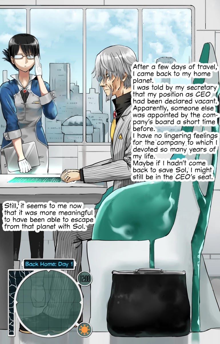 Life on an Uninhabited Planet with an Android Chapter 52 page 1 - Chapter 52: Back Home - Day 1