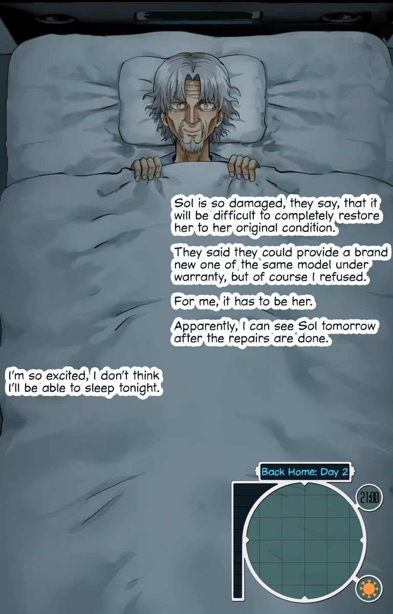 Life on an Uninhabited Planet with an Android Chapter 53 page 1 - Chapter 53: Back Home - Day 2