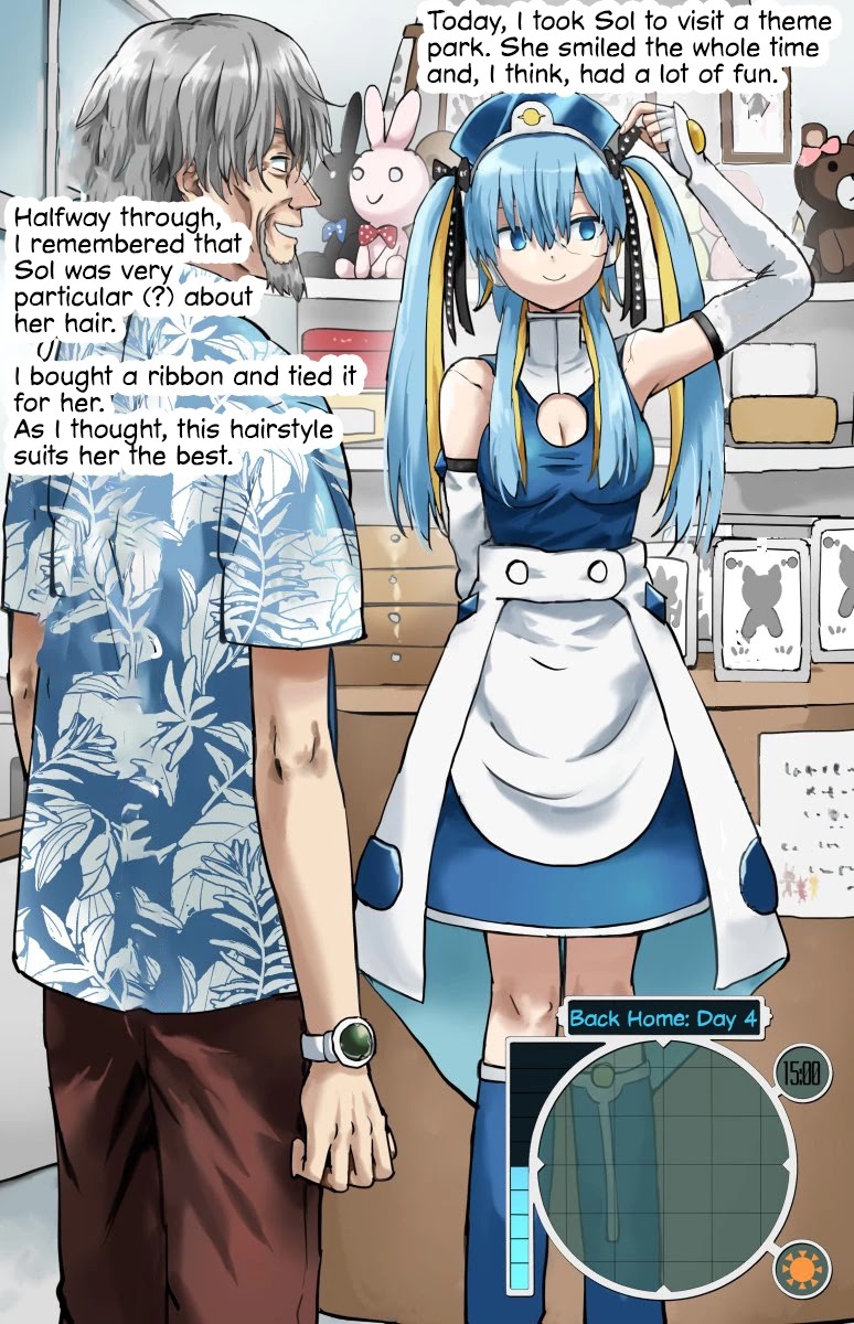 Life on an Uninhabited Planet with an Android Chapter 55 page 1 - Chapter 55: Back Home - Day 4