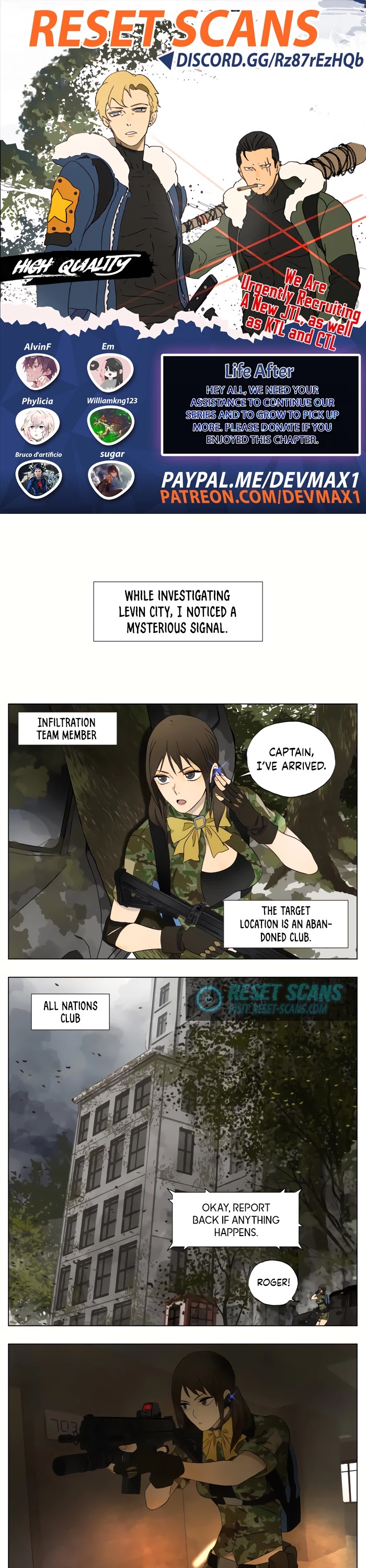Lifeafter Chapter 17 page 1 - Chapter 17: A Mysterious Signal