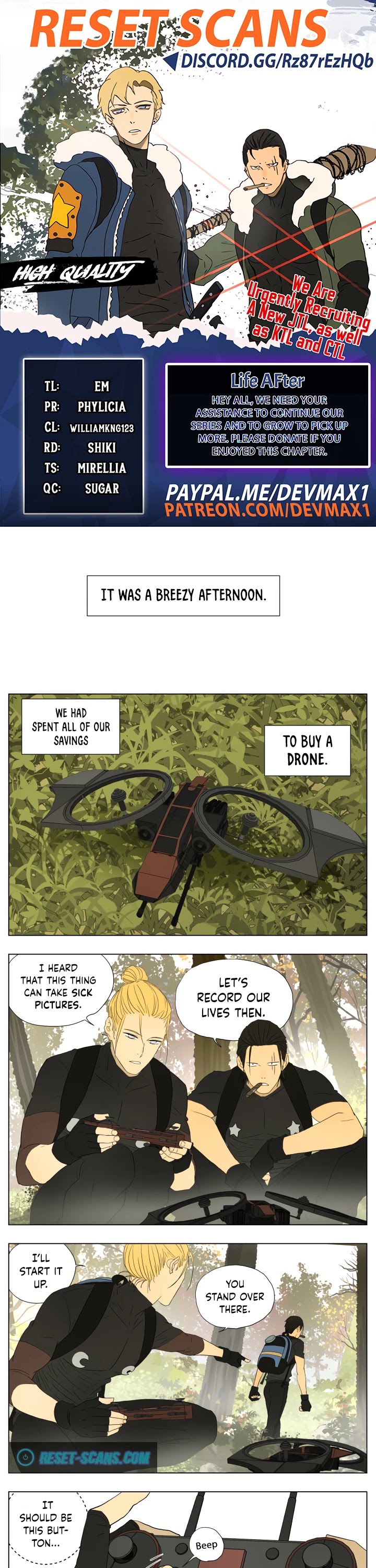 Lifeafter Chapter 21 page 1 - Chapter 21: Trying the Newly Purchased Drone