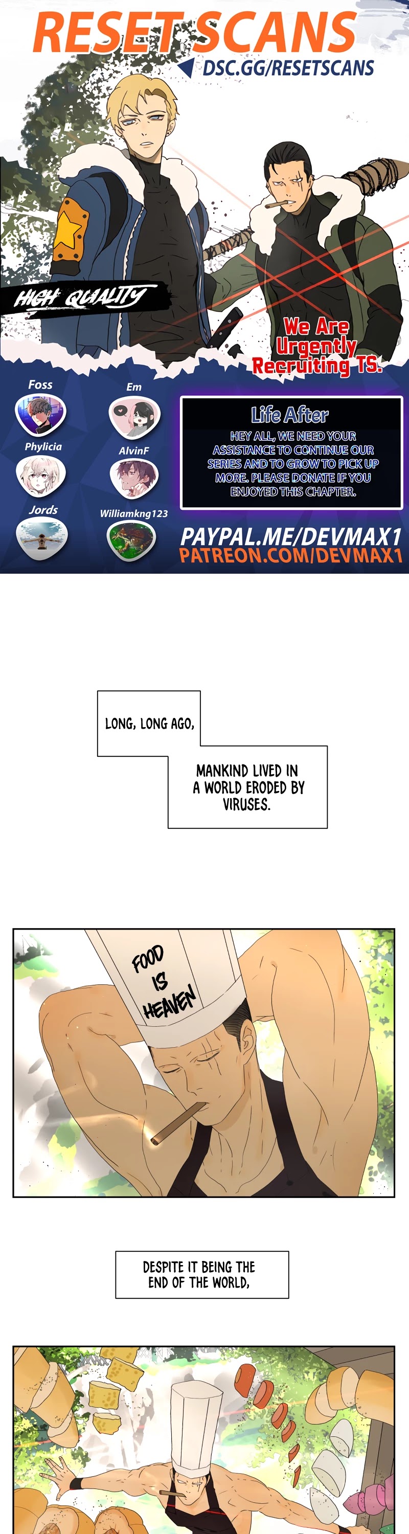 Lifeafter Chapter 9 page 1 - Chapter 9: People Think of Food as Their Heaven