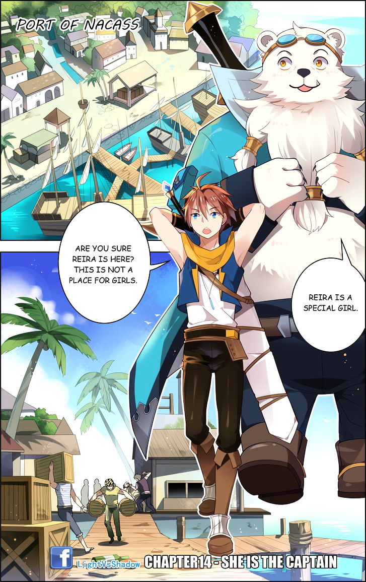 Light vs Shadow Chapter 14 page 1 - Chapter 14 : She is the Captain