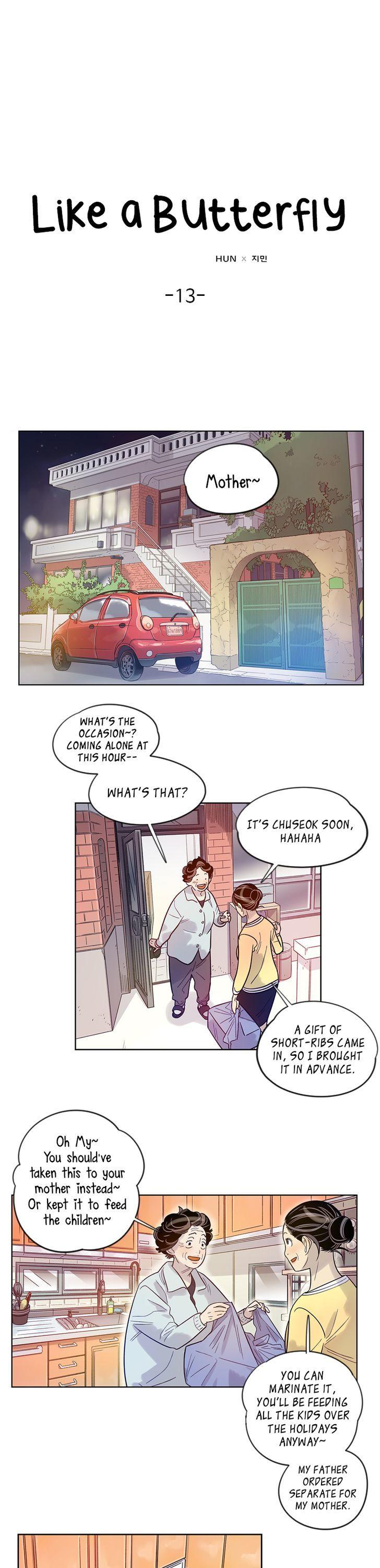 Like a Butterfly Chapter 13 page 1 - Chapter 13