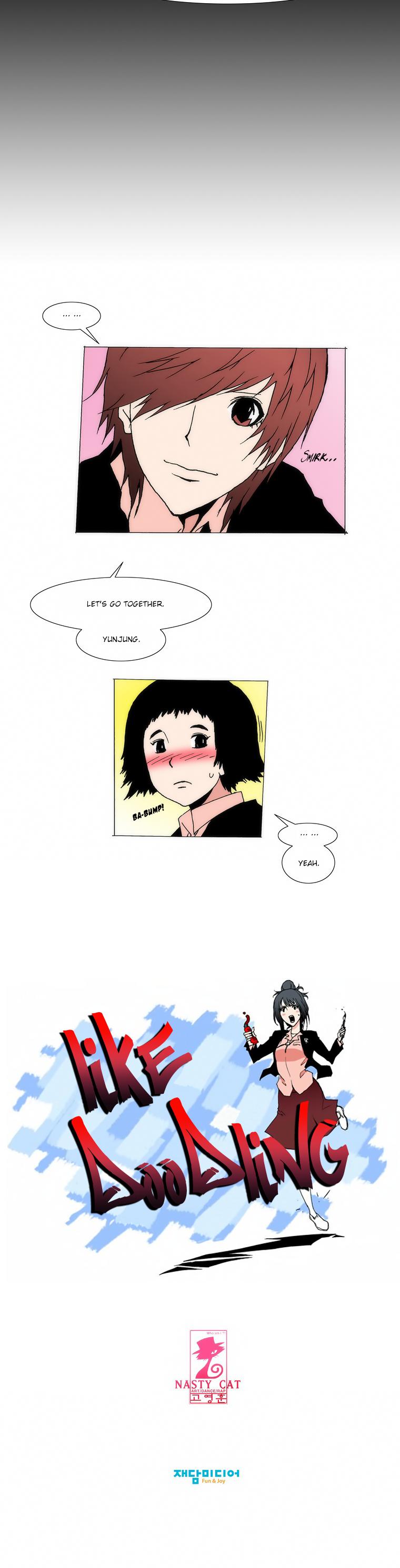 Like Doodling Chapter 7 page 19 - Chapter 7 v2 : Kiss Scene