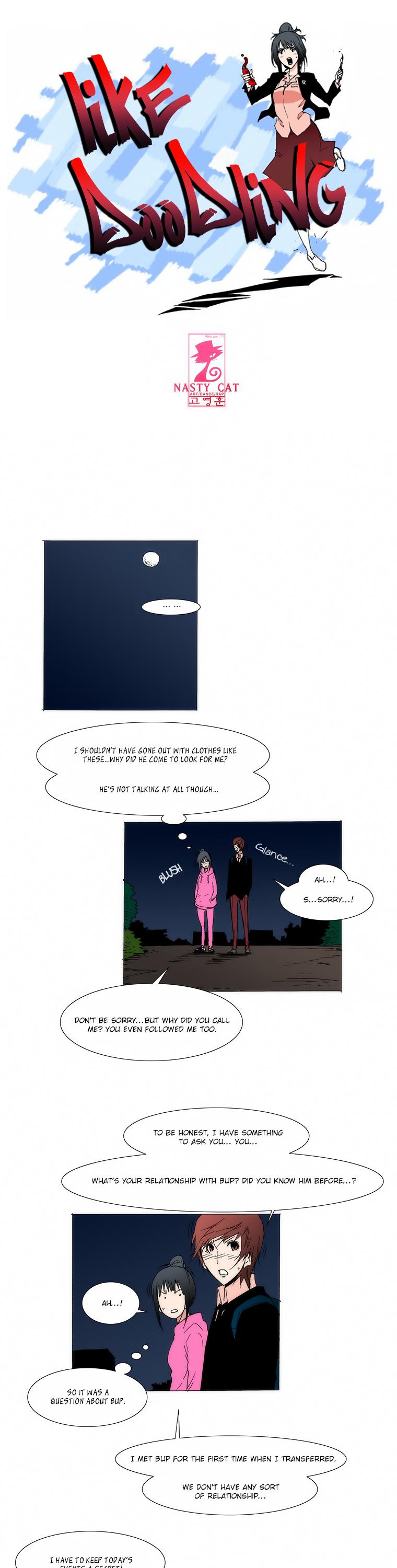 Like Doodling Chapter 7 page 2 - Chapter 7 v2 : Kiss Scene