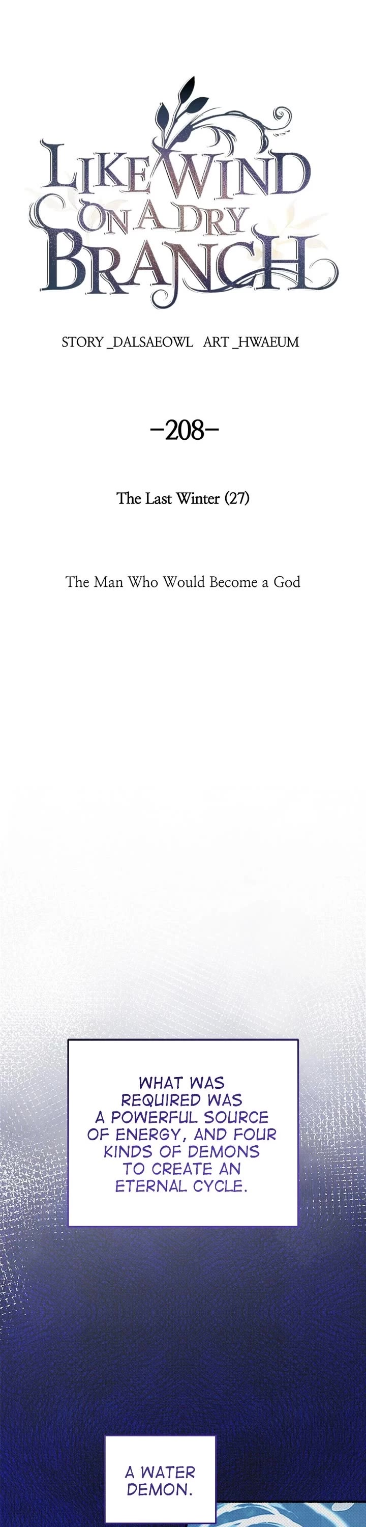 Like Wind on a Dry Branch Chapter 210 page 1 - Chapter 210: Ep. 208 - The Last Winter (27)