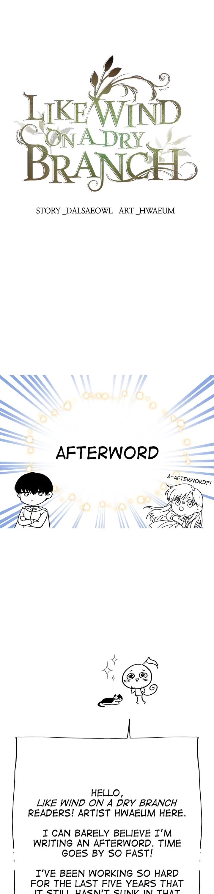 Like Wind on a Dry Branch Chapter 222 page 1 - Chapter 222: Afterword [END]