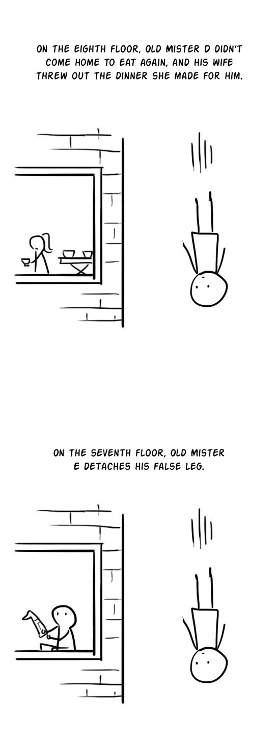 Lil' Green & Lil' Blue Chapter 11 page 5 - Chapter 11: Jumping Off A Building