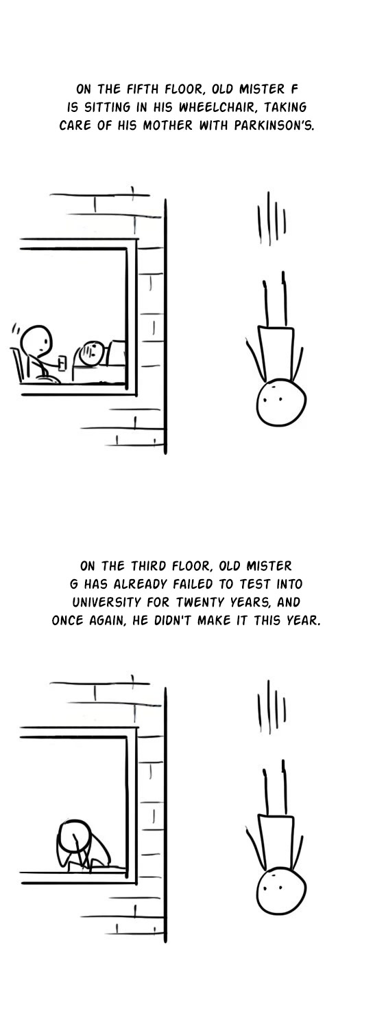 Lil' Green & Lil' Blue Chapter 11 page 6 - Chapter 11: Jumping Off A Building
