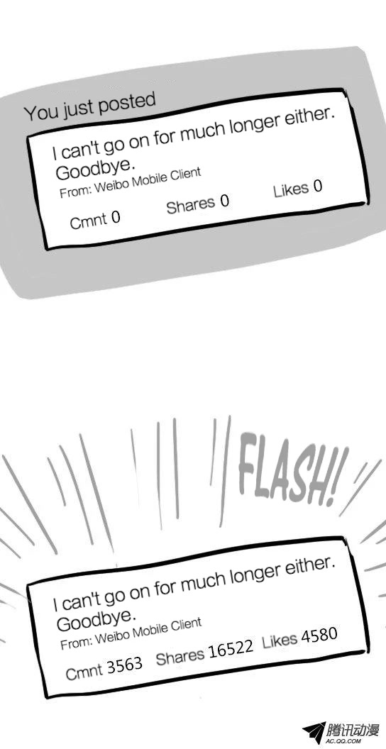 Lil' Green & Lil' Blue Chapter 13 page 7 - Chapter 13: This World that I "Liked"