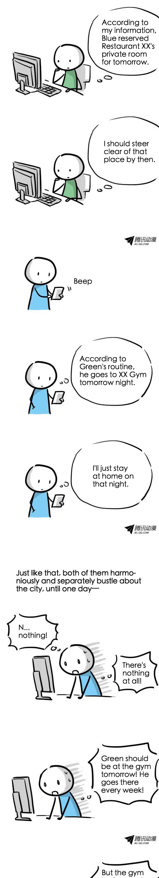 Lil' Green & Lil' Blue Chapter 18 page 2 - Chapter 18: Archrivals