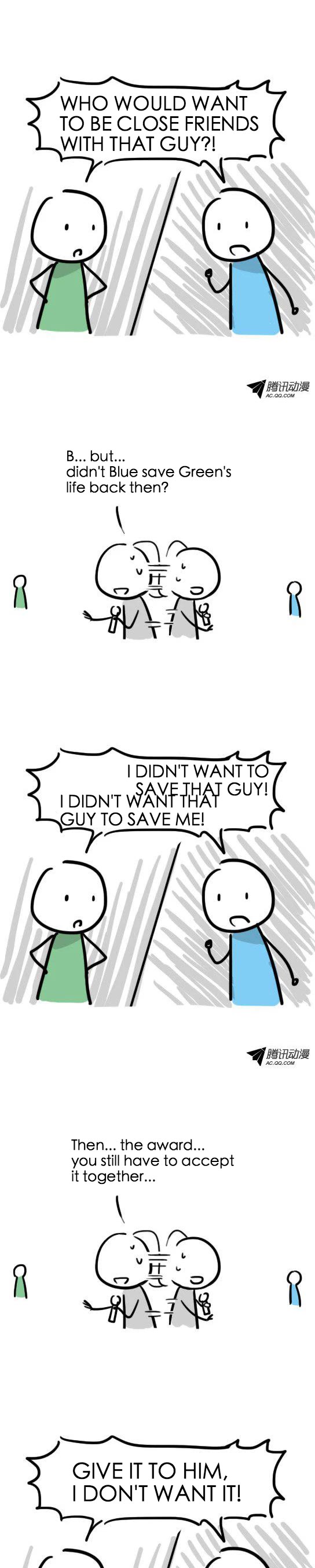 Lil' Green & Lil' Blue Chapter 18 page 9 - Chapter 18: Archrivals