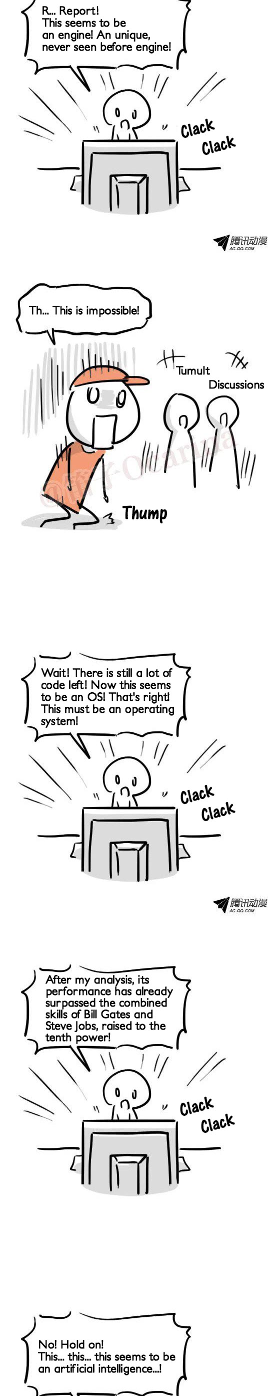 Lil' Green & Lil' Blue Chapter 21 page 4 - Chapter 21: The Soul of Coding